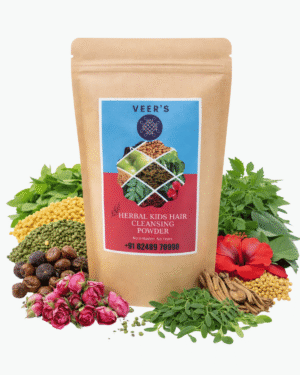Herbal kids hair cleansing powder