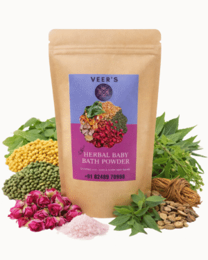 Herbal baby bath powder