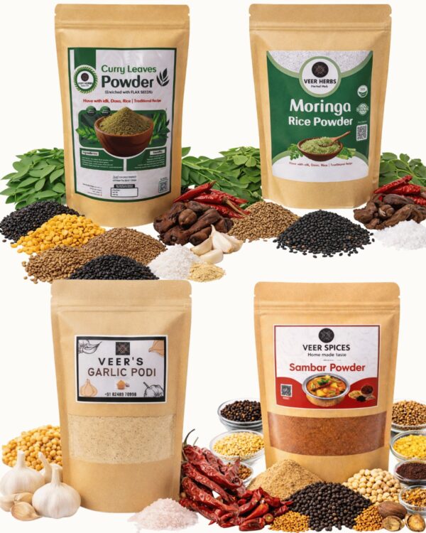 Bachelor Combo – Healthy & Flavorful Podi Pack (4 x 100g)